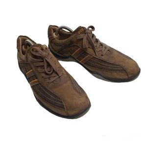 Ecco Brown Suede Lace Up Casual Shoes Size 43